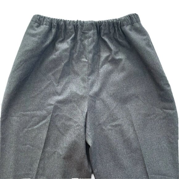 Eskandar Women's Sz 0 (24” Waist) Gray Wide Leg Wool Cashmere Lagenlook Pants - Picture 9 of 9